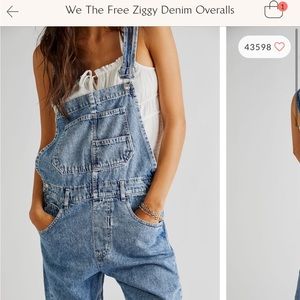 FreePeople Ziggy Distressed Overalls